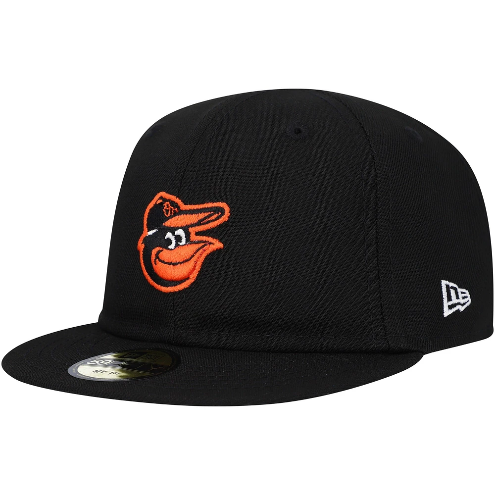 Casquette New Era Baltimore Orioles My First 59FIFTY ajustée noire pour bébé