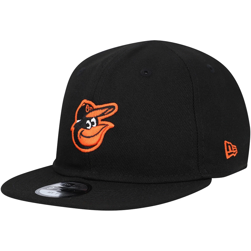 Casquette New Era Baltimore Orioles My First 9FIFTY ajustable noire pour bébé