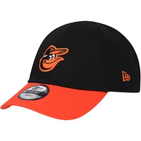 Casquette New Era Baltimore Orioles Team Colour My First 9TWENTY Flex noire pour bébé