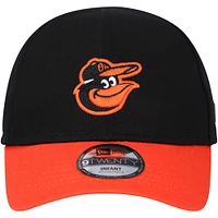 Casquette New Era Baltimore Orioles Team Colour My First 9TWENTY Flex noire pour bébé