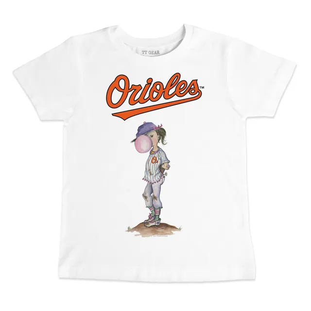 Lids Baltimore Orioles Tiny Turnip Youth Stega T-Shirt - White