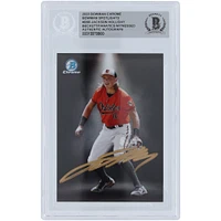 Jackson Holliday Baltimore Orioles Autographed 2023 Bowman Chrome Spotlights Gold Ink #BS-6 Beckett Fanatics Witnessed Authenticated Card 