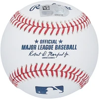 Baseball autographié par Jackson Holliday des Orioles de Baltimore avec l'inscription « Lets Go O's »