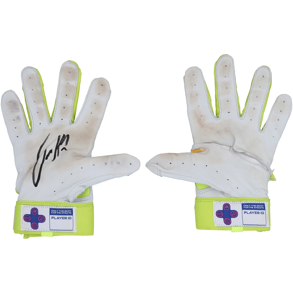 Jackson Holliday Baltimore Orioles Autographed Game-Used White/ adidas Batting Gloves from the 2024 MLB Season