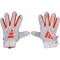 Jackson Holliday Baltimore Orioles Autographed Game-Used White/Orange adidas Batting Gloves from the 2024 MLB Season
