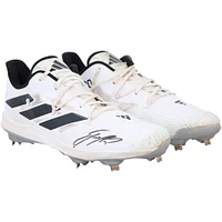 Jackson Holliday Baltimore Orioles Autographed Game-Used White adidas Cleats from 2024 MLB Spring Training