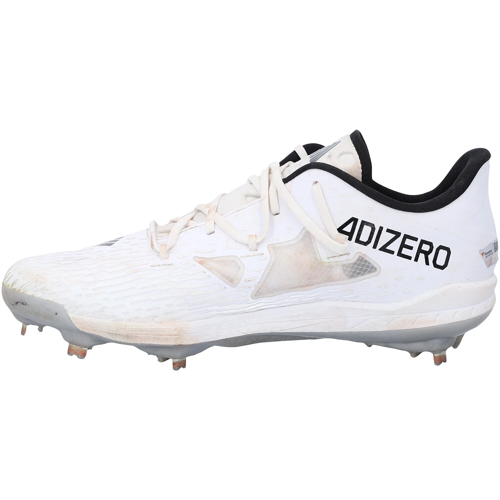 Jackson Holliday Baltimore Orioles Autographed Game-Used White adidas Cleats from 2024 MLB Spring Training