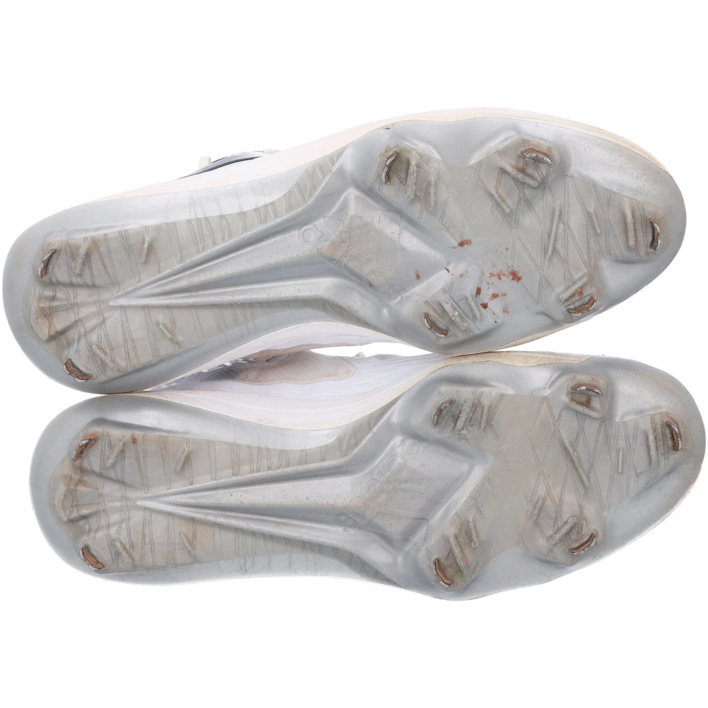 Jackson Holliday Baltimore Orioles Autographed Game-Used White adidas Cleats from 2024 MLB Spring Training