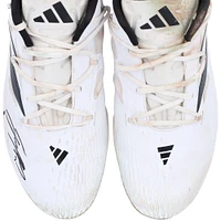 Jackson Holliday Baltimore Orioles Autographed Game-Used White adidas Cleats from 2024 MLB Spring Training