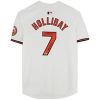 Jackson Holliday Baltimore Orioles Autographed White Nike Limited Jersey with "2022 #1 Pick" Inscription