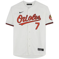 Jackson Holliday Baltimore Orioles Autographed White Nike Limited Jersey with "2022 #1 Pick" Inscription