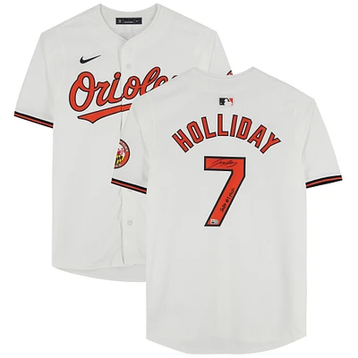 Jackson Holliday Baltimore Orioles Autographed White Nike Limited Jersey with "2022 #1 Pick" Inscription