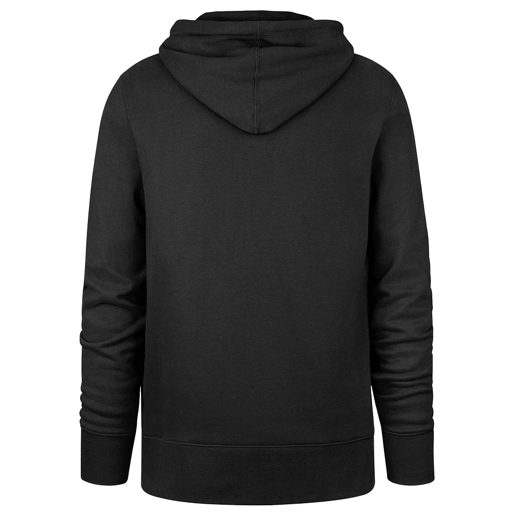 Men's '47  Black Baltimore Orioles Big & Tall Velocity Fleece Pullover Hoodie