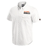 Men's Darius Rucker Collection by Fanatics  Cream Baltimore Orioles Printed Button-Down Top