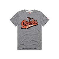 Men's Homage Gray Baltimore Orioles Hyper Local Tri-Blend T-Shirt
