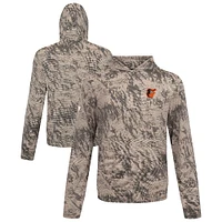 Men's Levelwear  Tan Baltimore Orioles Insignia Lightweight Long Sleeve Hooded T-Shirt