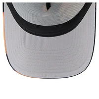 Men's New Era  Black Baltimore Orioles Bleached A-Frame 9FORTY Adjustable Hat