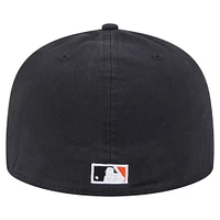 Men's New Era  Black Baltimore Orioles Championship Side Flag A-Frame 59FIFTY Fitted Hat