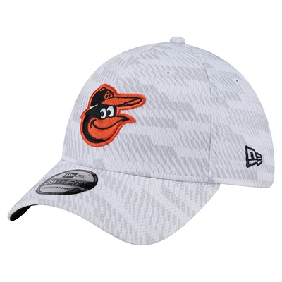 Men's New Era  White Baltimore Orioles Graded 39THIRTY Stretch Fit Hat