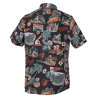 Men's Reyn Spooner  Black Baltimore Orioles Scenic Tri-Blend Button-Down Shirt
