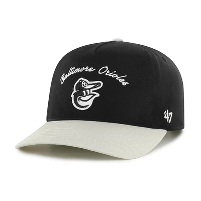 Casquette ajustable Stable Hitch noire des Baltimore Orioles de 1947 pour homme