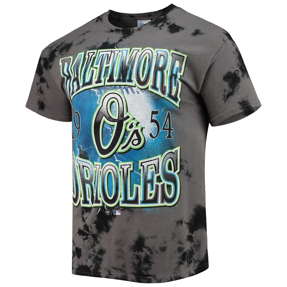 Men's '47 Charcoal Baltimore Orioles Wonder Boy Vintage Tubular T-Shirt