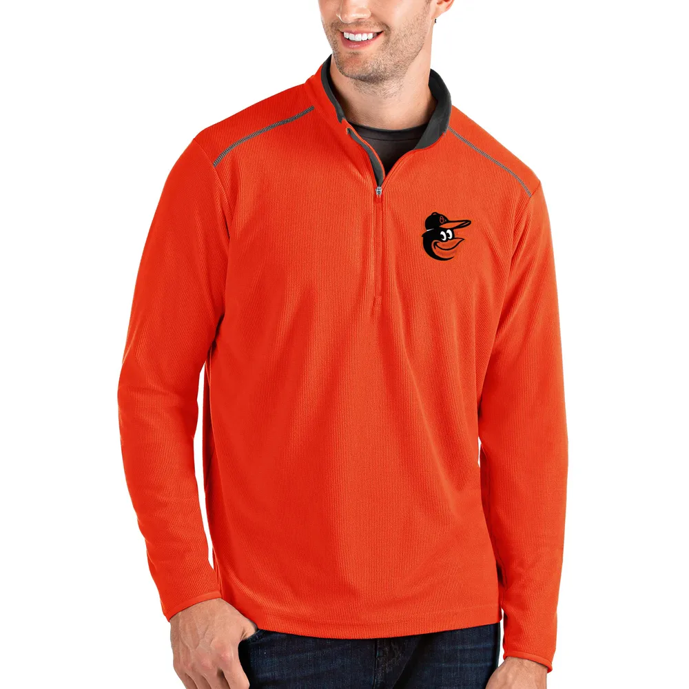 Women's Antigua Black Baltimore Orioles Logo Generation Full-Zip Jacket