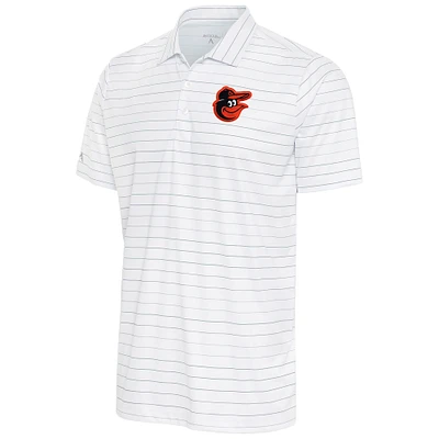 Men's Antigua White/Gray Baltimore Orioles Ryder Polo