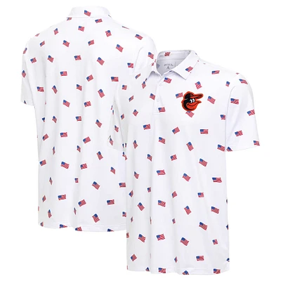 Polo Americana Antigua blanc Baltimore Orioles pour hommes