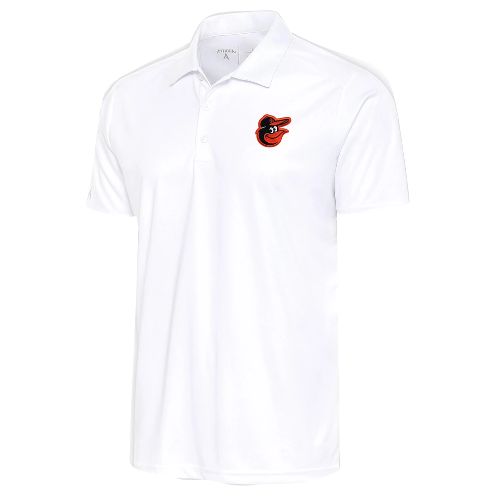 Men's Antigua White Baltimore Orioles Apex Polo