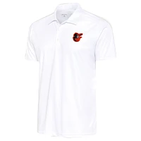 Men's Antigua White Baltimore Orioles Apex Polo