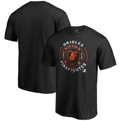 Baltimore Orioles Firefighter T-Shirt - Black