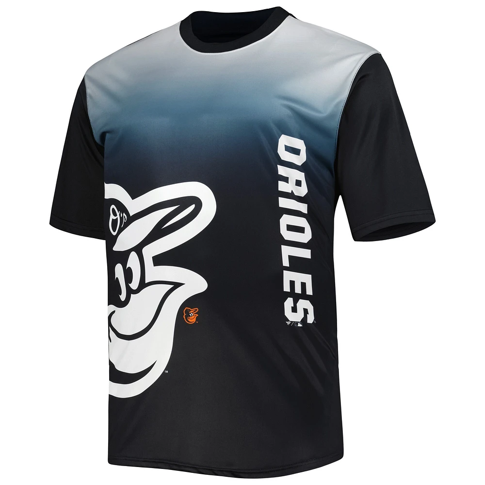 T-shirt noir à sublimation des Orioles de Baltimore pour homme