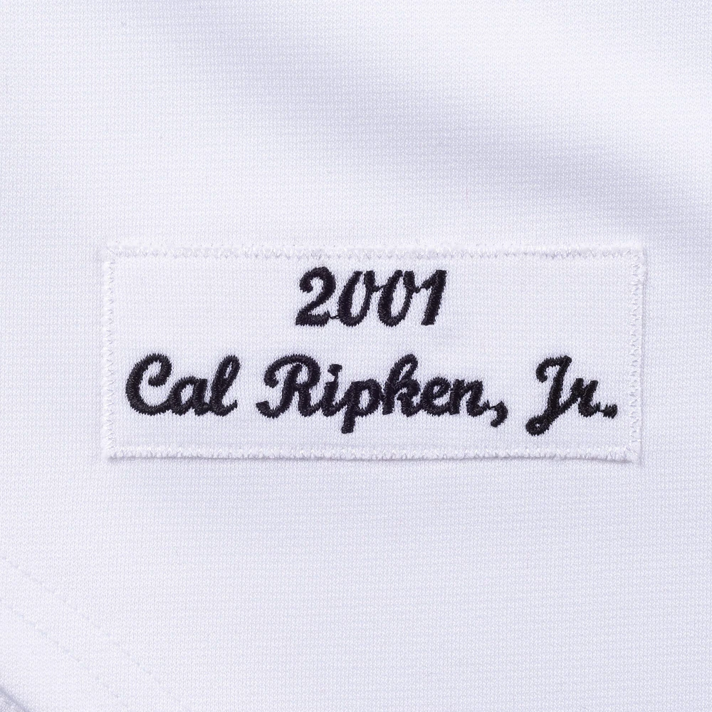 Maillot de joueur authentique pour homme Cal Ripken Jr. Baltimore Orioles Cooperstown Collection 2001 blanc