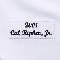 Maillot de joueur authentique pour homme Cal Ripken Jr. Baltimore Orioles Cooperstown Collection 2001 blanc
