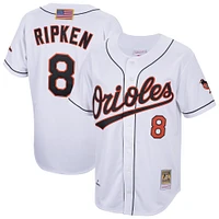 Maillot de joueur authentique pour homme Cal Ripken Jr. Baltimore Orioles Cooperstown Collection 2001 blanc