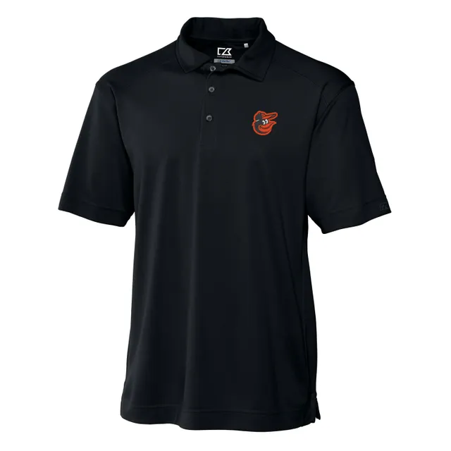 Baltimore Orioles Cutter & Buck Forge Tonal Stripe Stretch Polo - Orange