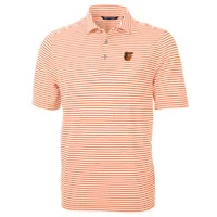 Men's Cutter & Buck White Baltimore Orioles Big & Tall Virtue Eco Pique  Tile Print Polo