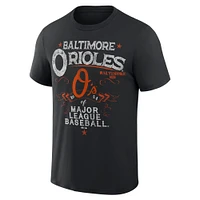 Collection Darius Rucker pour homme par Fanatics T-shirt noir Baltimore Orioles Beach Splatter