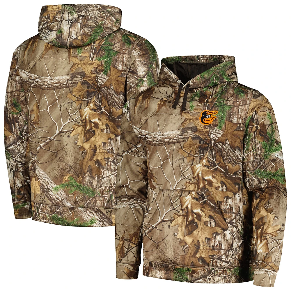 Men's Dunbrooke Camo Baltimore Orioles Champion Realtree Pullover Hoodie