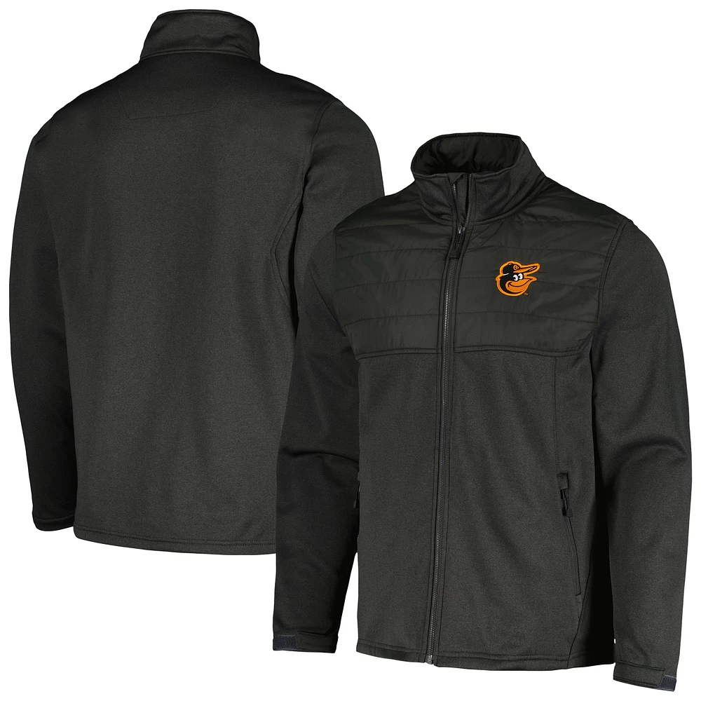 Veste entièrement zippée Dunbrooke Heather Black Baltimore Orioles Explorer pour hommes