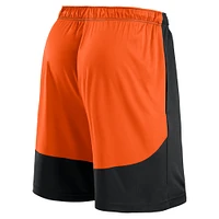 Men's Fanatics Black/Orange Baltimore Orioles Launch Polyester Shorts