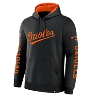 Men's Fanatics  Black Baltimore Orioles Big City Legacy Fleece Pullover Hoodie