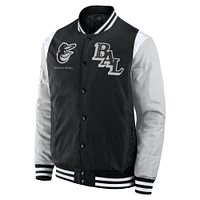 Veste à boutons-pression intégrale Elements Elite Baltimore Orioles Fanatics noire pour homme