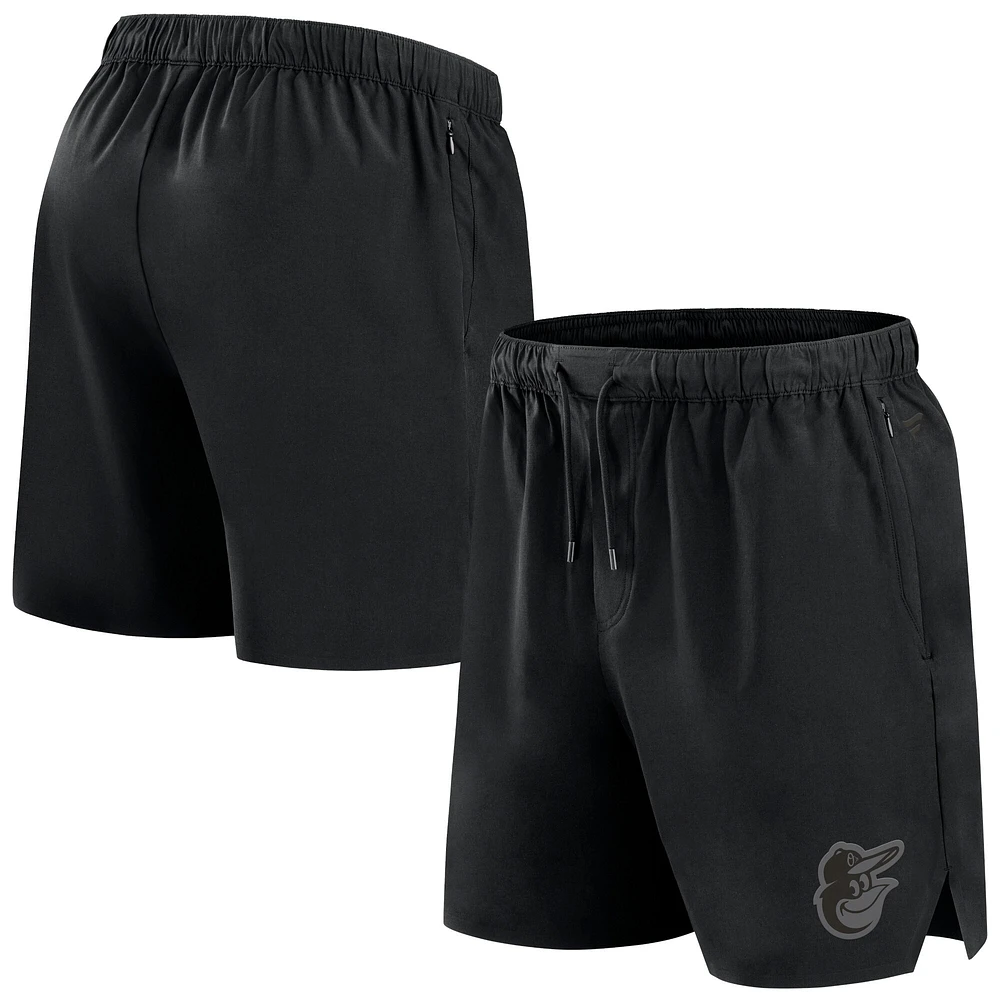 Short Fanatics noir pour homme, micro ton sur ton, le bureau des Baltimore Orioles