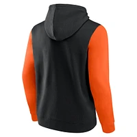 Sweat à capuche en polaire noir Fanatics pour hommes Baltimore Orioles Outline