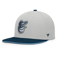 Men's Fanatics Gray Baltimore Orioles Knuckleball Snapback Hat