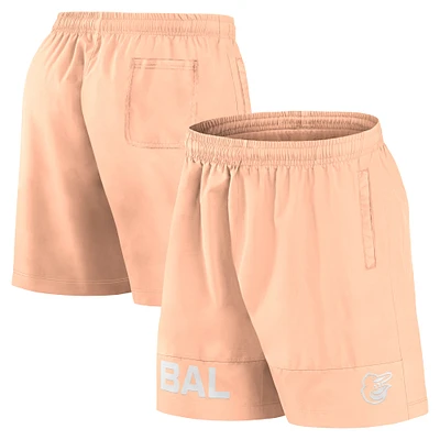 Short de bain Fanatics rose clair Baltimore Orioles Elements pour hommes