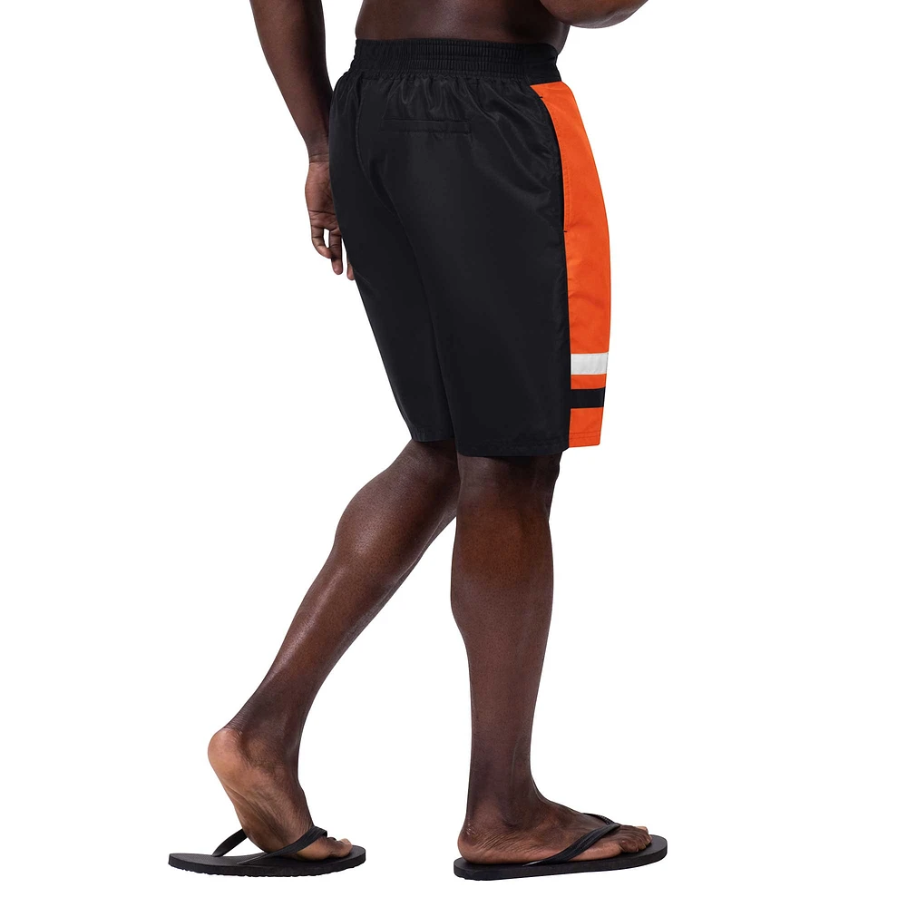 Men's G-III Sports by Carl Banks Black Baltimore Orioles Anchor Swim Trunks