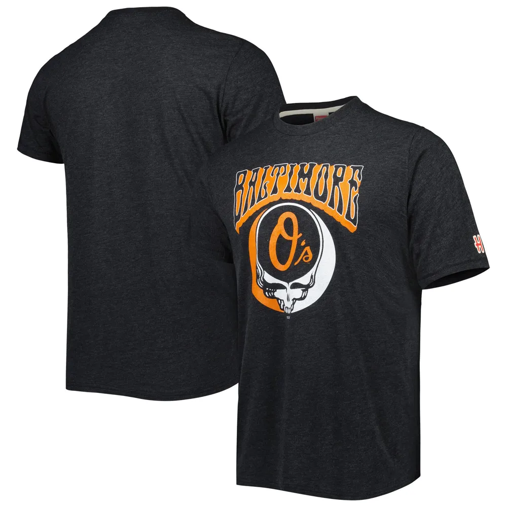 Baltimore Orioles Homage Hyper Local Tri-Blend T-Shirt - Gray